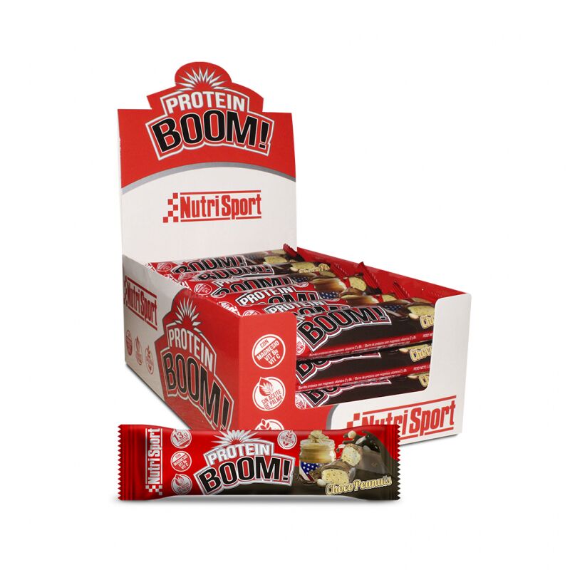 Barrita Boom Choco Peanuts 49g - Nutrisport